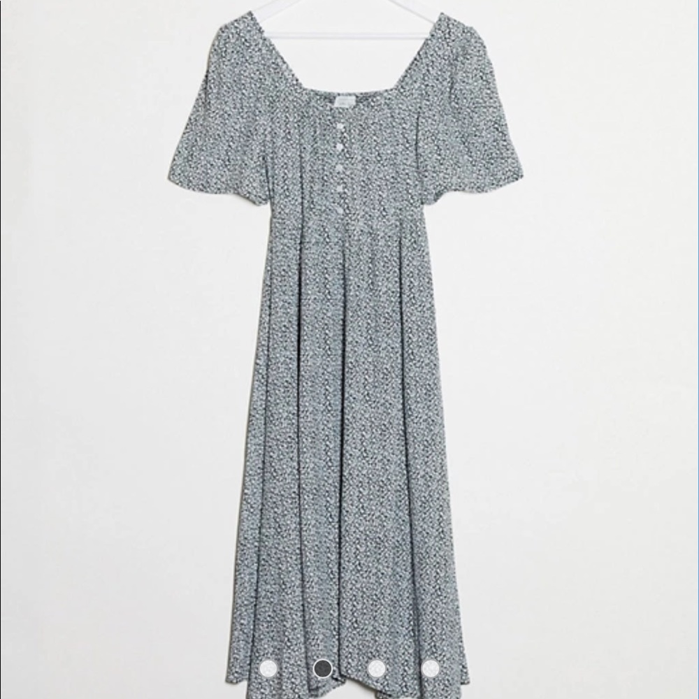 NWT Floral Maxi Dress Square Neck